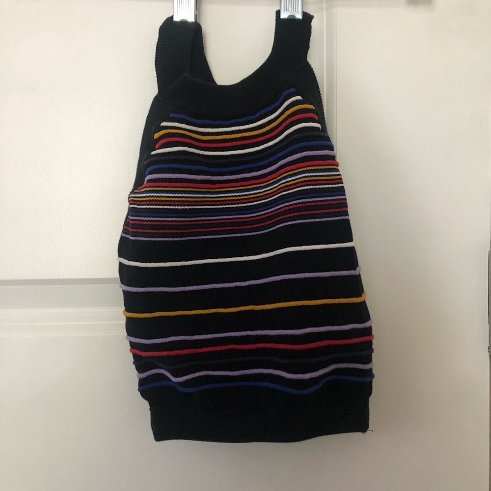 High neck multi colored crop top nagnata